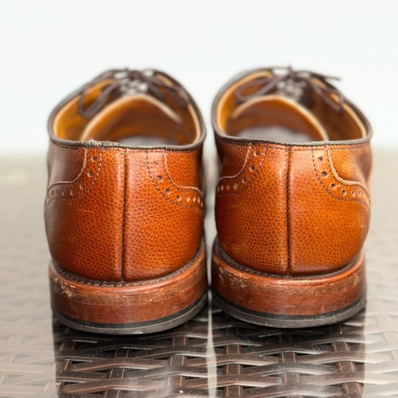 Allen Edmonds Men’s 8D McClain Oxford Dress Shoes Brown Leather Wingtip Lace - Picture 3 of 11